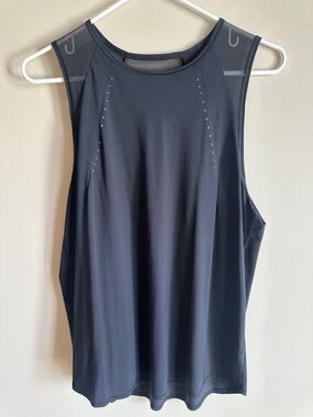 lululemon athletica Black Mesh-Panel Active Tank
